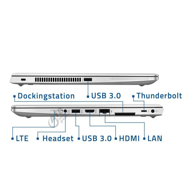 HP EliteBook 830 G5 | 13,3 Zoll | Intel Core i5 8350U @ 1,7 GHz | 8 GB DDR4 | 250 GB SSD [AFB] Generalüberholt