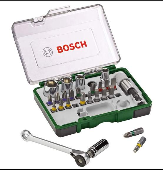 Bosch Robust Line Schrauberbit-Set – 8-teilig, 49 Mm, PZ1-3, Mit Titaniumnitrid-Beschichtung