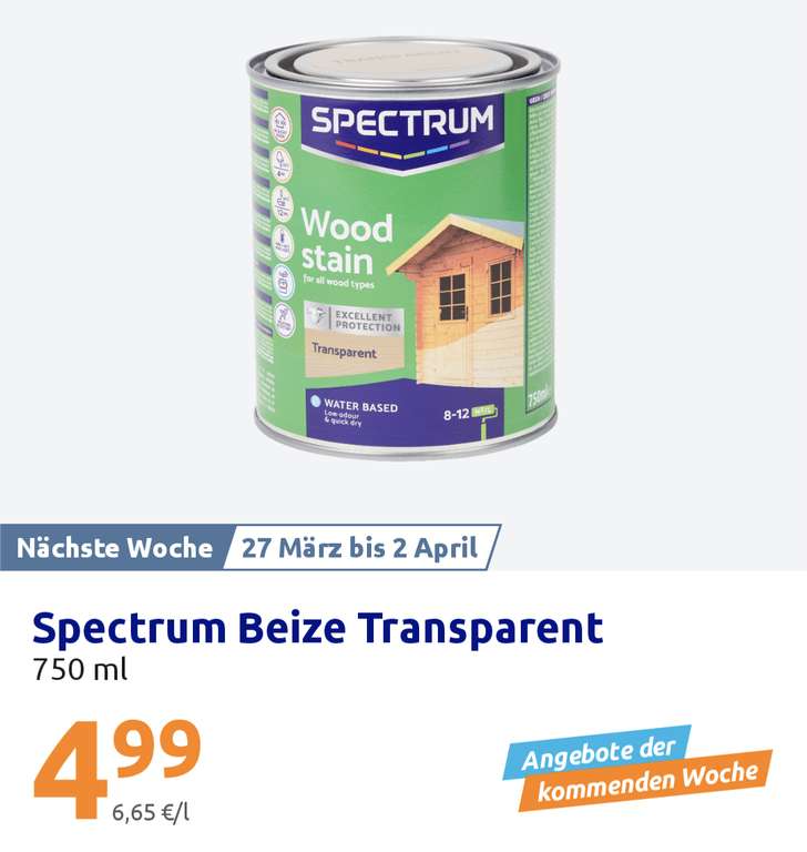 Spectrum Beize Transparent, 750 ml