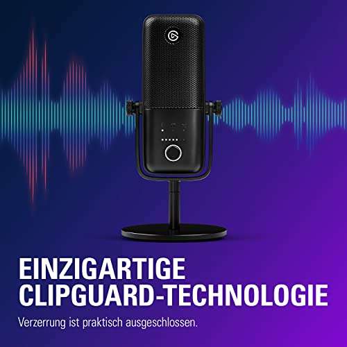 Elgato Wave:3 - Professionelles USB-Kondensatormikrofon für Streaming, Podcasts, Gaming und Homeoffice, gratis Mixing-Software, für Mac/PC