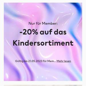 Als Member 20% auf Kinderkleidung bei H&M