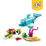 [Amazon prime] LEGO 31128 Creator 3-in-1 Delfin und Schildkröte, Seepferdchen, Fisch, Figuren von Meerestieren
