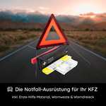 KFZ-Verbandtasche inkl. Warndreieck und Warnweste nach aktueller DIN 13164:2022
