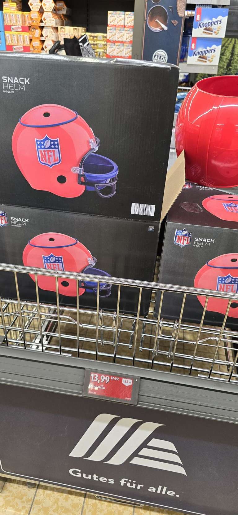 NFL Snack Helm (Aldi Düsseldorf)