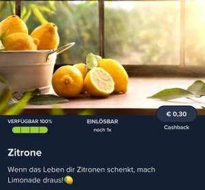 [Marktguru] 0,30€ Cashback auf Zitronen