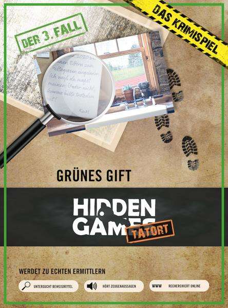 [Kultclub] Hidden Games Tatort Krimispiel Escape Room Brettspiel Fall 4 Ein Drahtseilakt (BGG 8,1)