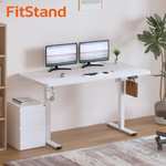 FITSTAND Höhenverstellbarer Schreibtisch 120*60cm in weiß 99.99 €