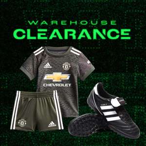 Pro:Direct Sport Ausverkauf | Fußballausstattung und Sportartikel z.B. Adidas Manchester United Mini-Auswärtsausrüstung 20/21 für 8 €+VSK