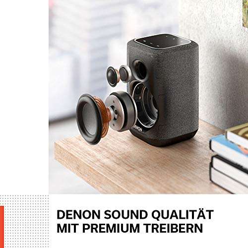 Denon Home 150 weiß Multiroom-Lautsprecher, HiFi Lautsprecher mit HEOS Built-in