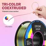 ERYONE Tri Color und Dual Color Silk PLA Filament für 3D Drucker, 1 kg (Prime / Händler: Eryone-EU)