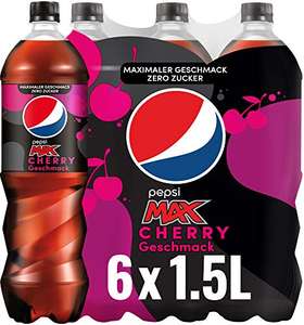 Amazon Prime Abo: 6x1,5l Pepsi Max Cherry( ohne Zucker), Flaschenpreis: 68,5 Cent