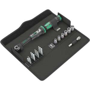 Wera Drehmomentschlüssel Click-Torque A 6 Set 1, 2,5-25 Nm, 20-teilig für 139,50€ [Ebay]