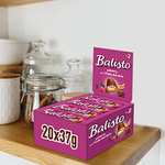 [PRIME/Sparabo] Balisto Schokoriegel Großpackung | Joghurt-Beeren-Mix, lila | 20 Riegel in einer Box (20 x 37 g)