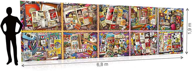 Ravensburger Disney Mickey's 90. Geburtstag | Puzzle mit 40.320 Teilen | 6,80 m x 1,90 m