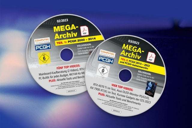 PCGH-Mega-PDF-Archiv: 22 Jahre PCGH mit über 46.000 Seiten jetzt als DVD-Bundle bestellbar, PC Games Hardware