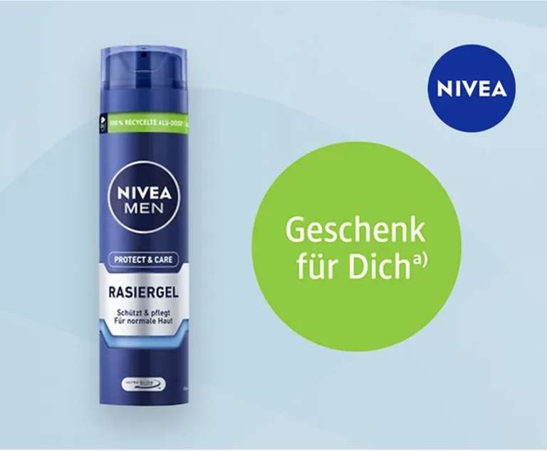 NIVEA Men Produkte kaufen und NIVEA Rasierprodukt gratis erhalten