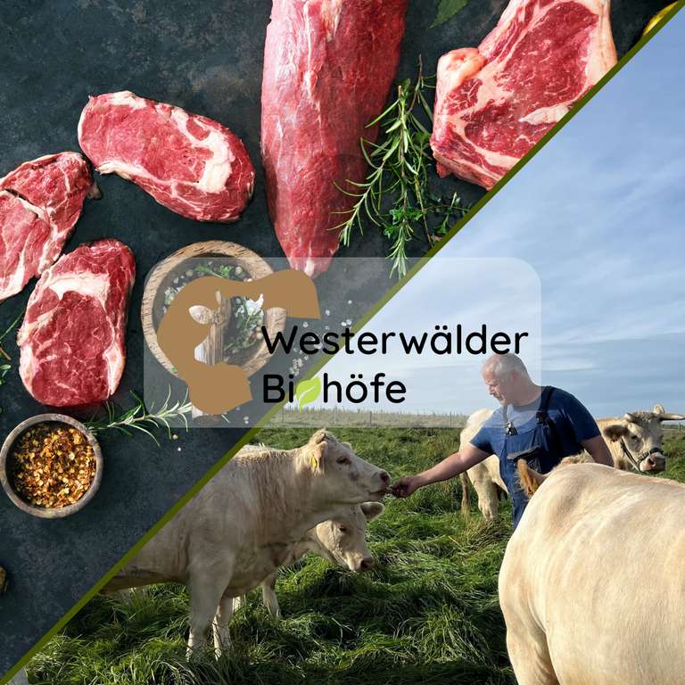 Westerwälder Biohöfe: Premiumfleisch vom Bio-Rind, Bio-Hähnchen, Wild und Strauß (online bestellen und gekühlt geliefert)