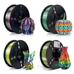 Rainbow Silk PLA 1,75 Filament 3D Druck Kingroon 10Kg ab 12,13 EUR/KG