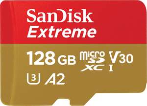 SanDisk Extreme A2 U3 V30 microSDXC 128GB für 12,99€ (Gravis Braunschweig & Erfurt)