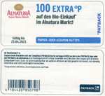 100 Payback Extra Punkte Coupon für einen Einkauf bei ALNATURA ab 2€ bis 23.04.2023
