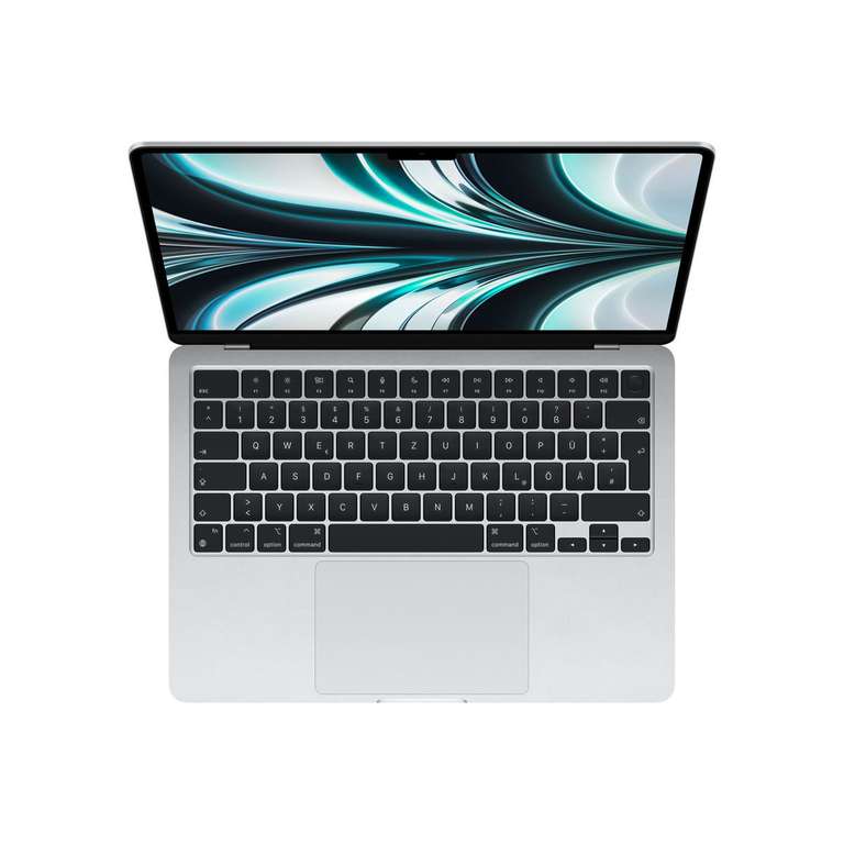 Apple MacBook Air 13,6" 2022, Apple M2 Chip 8-Core, 8-Core GPU, 16GB RAM, 1TB Festplatte, Farbe Silber Z15W-0121000