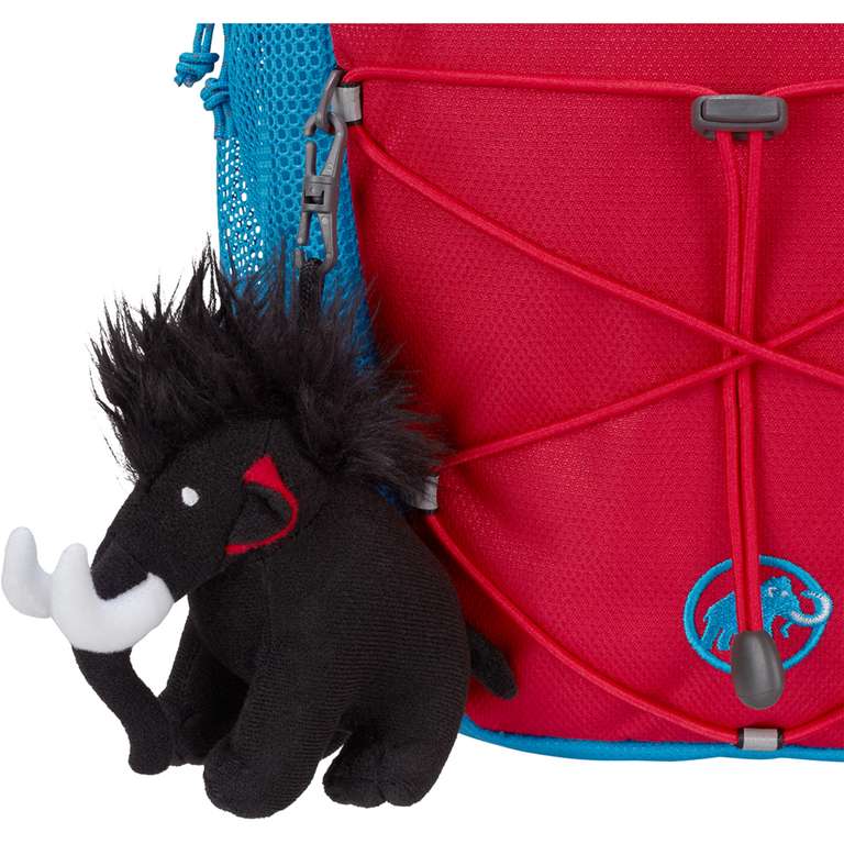 Mammut Kinder First Zip 4 Rucksack | 4 L, mit Brustgurt mit integrierter Pfeife und Mammut Stofftier
