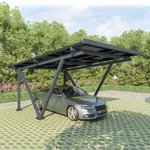 Solarcarport Gestell SunLuxe 4100W für Auto & Motorrad inkl. 10 Module à 410W für 2268,27€ [Juskys]