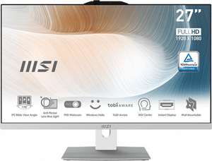 MSI Modern AM272P All in One PC | 27", FHD, IPS | i7-1260P | 32GB / 1TB | HDMI 2.0 | 2 x USB-C 3.1 | Webcam | Lautsprecher | Win11 Pro