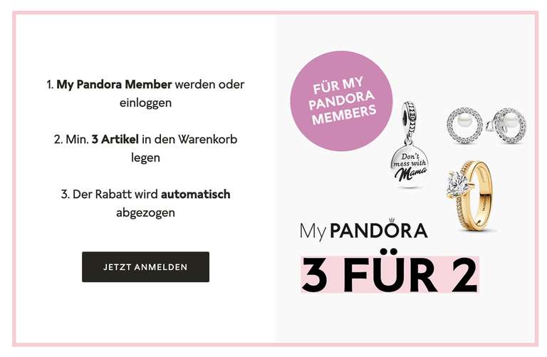 My Pandora-Members: Muttertags-Angebot - 3 kaufen, 2 bezahlen (Charms, Halsketten, Ohrringe etc.), 3 x Drachen-Charms