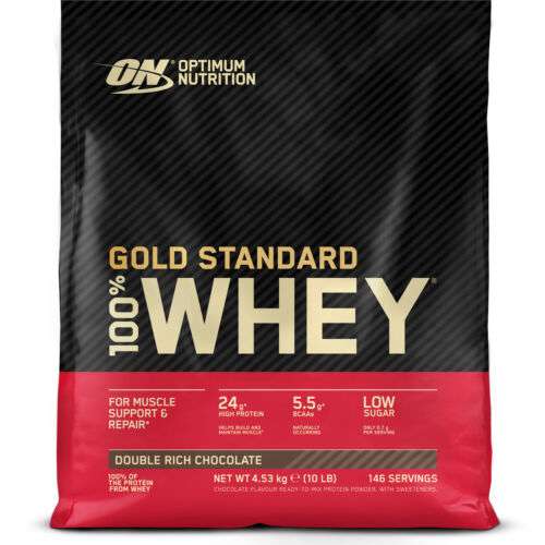 Optimum Nutrition 100% Whey Gold Standard Double Rich Chocolate 4540 g Beutel