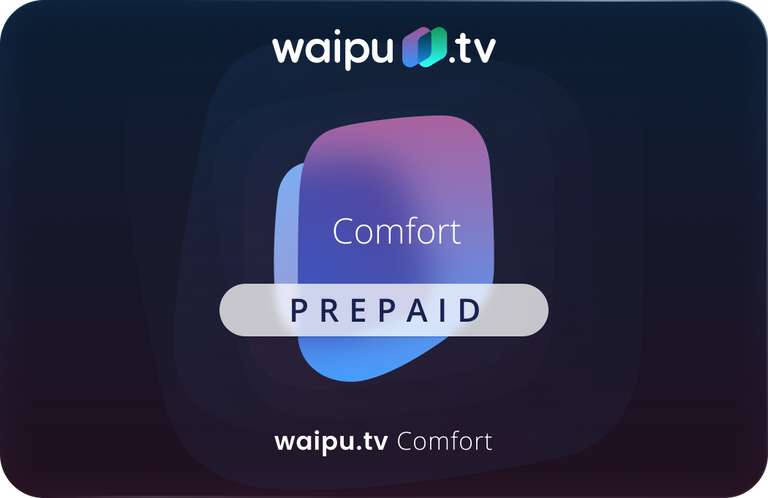 Waipu TV Perfect Plus und Comfort zum halben Preis 6/12 Monate