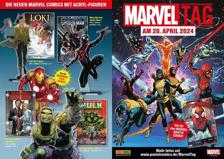 Marvel-Tag am 20. April 2024 mit gratis Comic