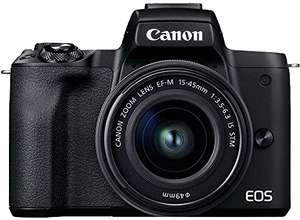 Canon EOS M50 Mark II Systemkamera + EF-M 15-45 mm F3.5-6.3 STM Objektiv Kit