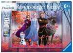 Ravensburger Kinderpuzzle - 12867 Magie des Waldes - Disney Frozen-Puzzle, mit 100 Teilen