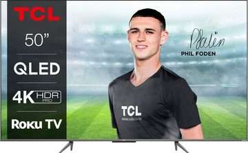 TCL 50RC630X1 QLED-Fernseher (127 cm/50 Zoll, 4K Ultra HD, Smart-TV, Roku TV, HDR Pro, HDR10+, Dolby Vision, ONKYO Sound, Metallgehäuse)