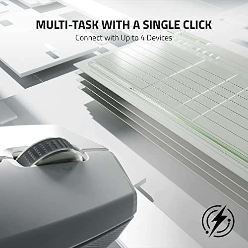 Razer Pro Click Mini - Ergonomische kabellose Maus für das Büro (PC/Mac, Bluetooth, bis zu 4 Geräte gleichzeitig)