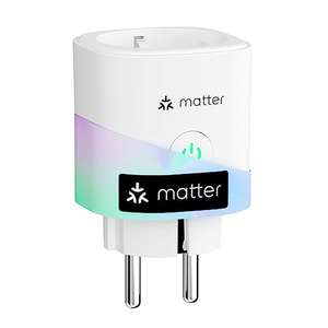 [Prime] Meross Matter Smart Steckdose mit Stromverbrauch, WLAN Steckdose mit Stromzähler, kompatibel mit Apple HomeKit, Alexa und Google,16A