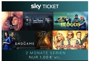 2 Monate das Entertainment Ticket für € 1,00 mtl.