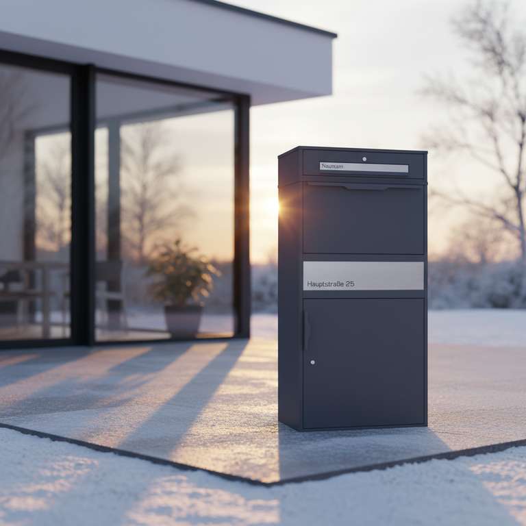 Briefkasten Mit Paketbox Edelstahl