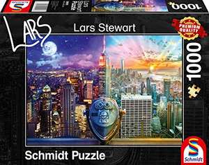 Schmidt Spiele 59905 Lars Stewart, New York, Night and Day, 1.000 Teile Puzzle (Prime)