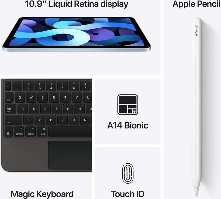[Ebay] Apple iPad Air 4. Gen 64GB, Wi-Fi, 10,9 Zoll - Silber / Space Grau