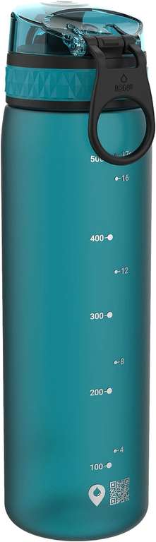 [Amazon/Prime] Ion8 Auslaufsichere Schlanke Trinkflasche, BPA-frei, Türkis
