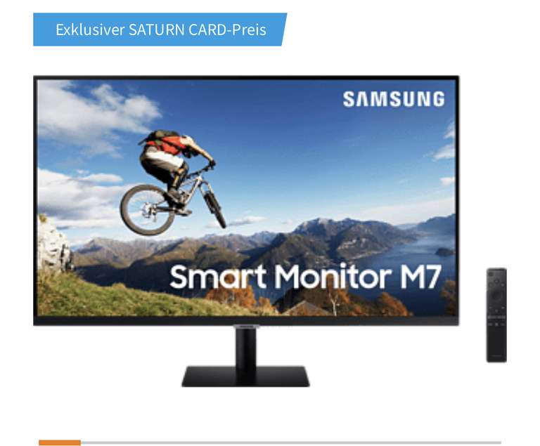 Samsung M7 - 4K - 32“ Smart Monitor mit USB Hub und Apple Airplay