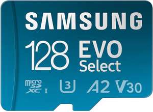 [Prime] Samsung EVO Select microSDXC - 128GB, U3, A2, V30 (Amazon)