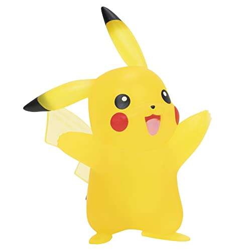 [Amazon Prime Day] Pokémon PKW2798 Select Battle Figure 4er Pack mit Pikachu, Bisasam, Glumanda & Schiggy (transparente Figuren, je 7,5cm)