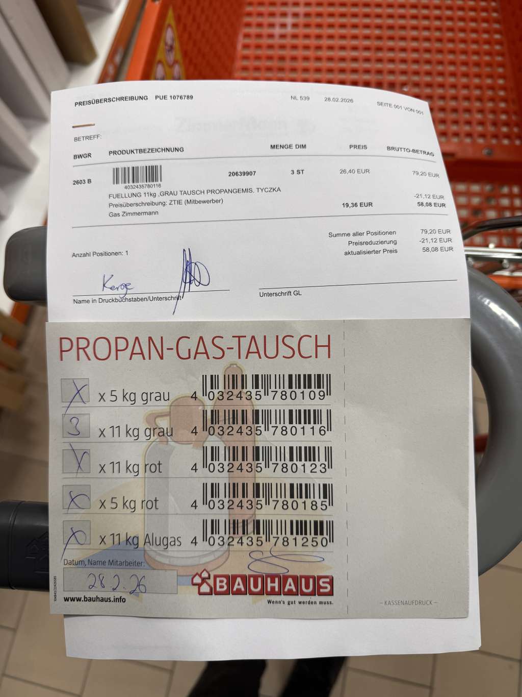 Wunderbar Bauhaus Propangas 11 Kg Preis Ebenbild