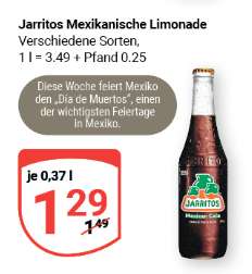 [Globus Rostock] Jarritos - Cola / Limonade - verschiedene Sorten - 0,37l Flasche - andere Märkte, andere Preise