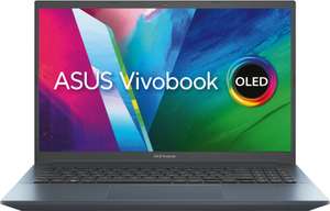 ASUS VivoBook Pro 15 Notebook 15,6" FHD OLED 133% sRGB, 100% DCI-P3 , Ryzen 7 5800H, 16GB RAM, 1TB SSD, Tastatur bel, USB-C, Wi-Fi 6, Win11