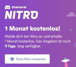 Discord [NITRO] 1 Monat kostenlos (personalisiert)
