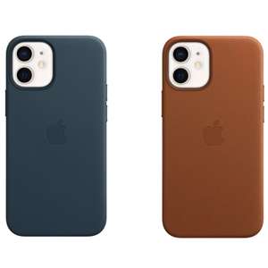 Apple Leder Case mit MagSafe für das iPhone 12 Mini | in Baltic Blue (MHK83ZM/A) - 17,99€ / Saddle Brown (MHK93ZM/A) - 19,43€
